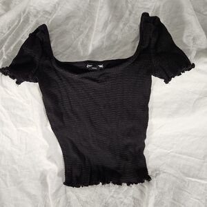 Billabong Black Ruched Women's Crop Top